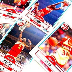 NBA 1990 Vintage Fleer Atlanta Hawks basketball sports cards mystery pack